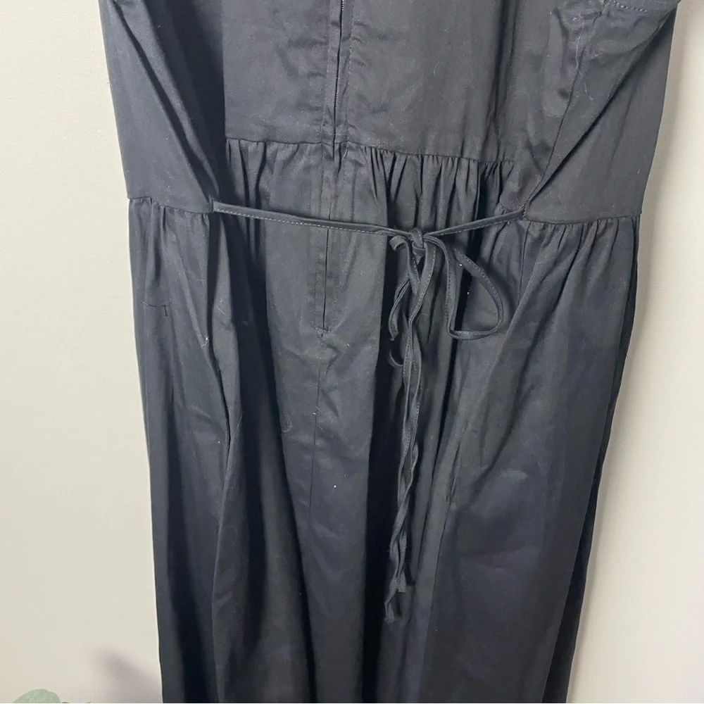 [Hot Topic] Women's Black & White Pin Up Wednesday Adams Fit & Flare Dress - Picture 7 of 8